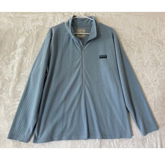 Simply Southern Blue Fleece Popover Top XXL 1/2 Zip Womens - Picture 1 of 8